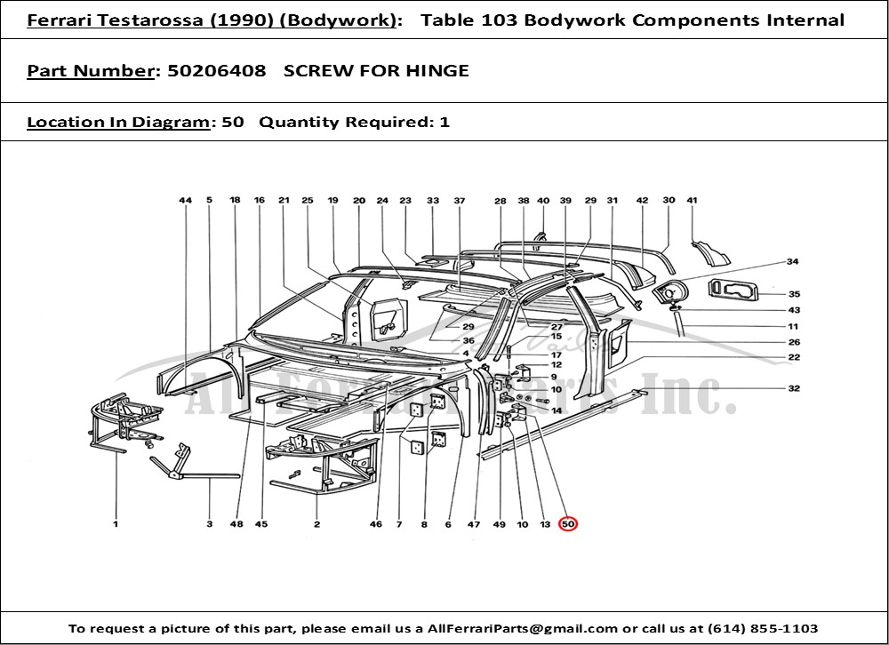 Ferrari Part 50206408