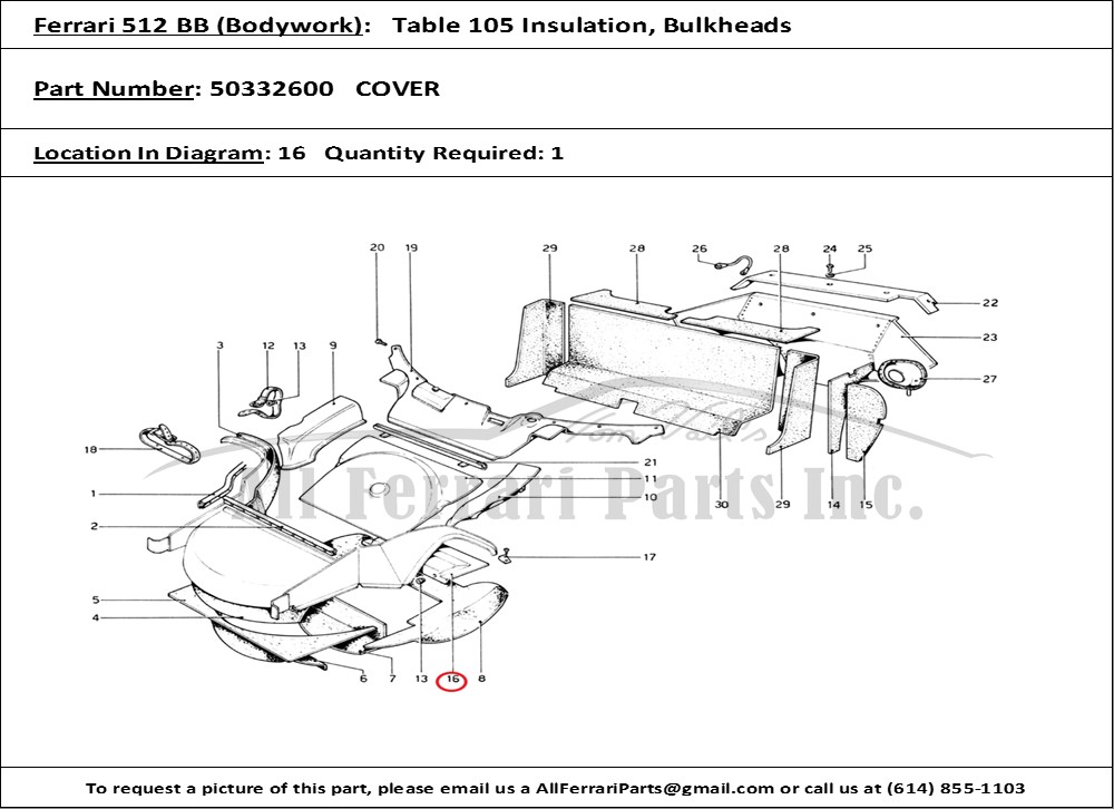 Ferrari Part 50332600