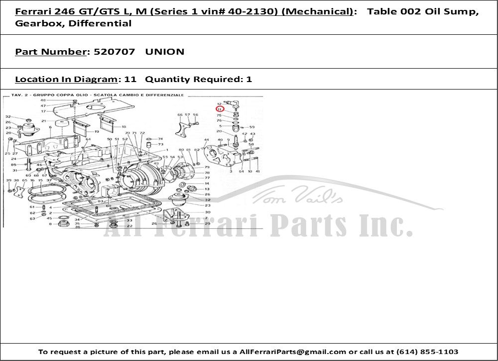 Ferrari Part 520707