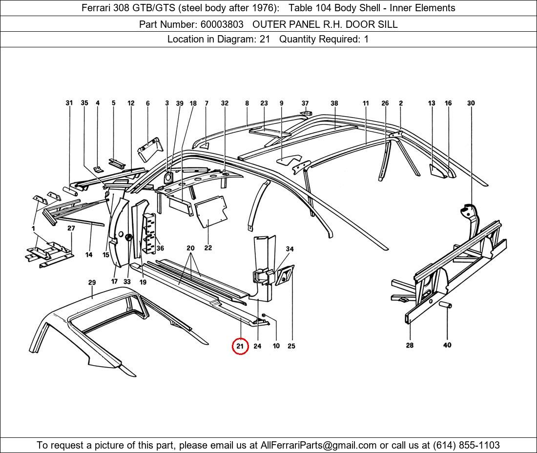 Ferrari Part 60003803