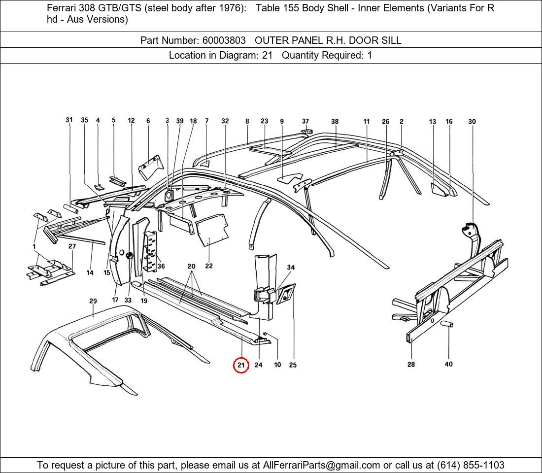 Ferrari Part 60003803