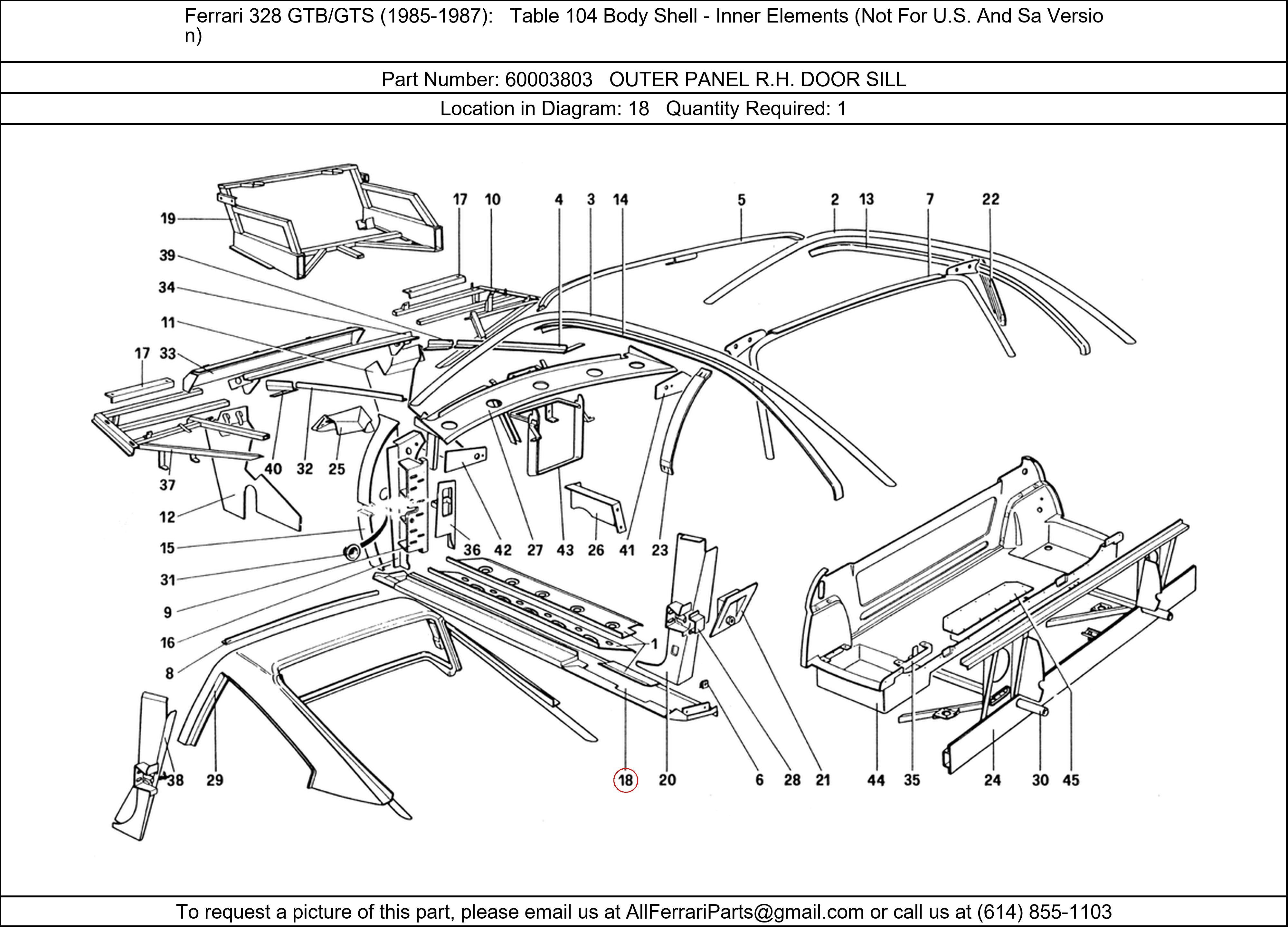 Ferrari Part 60003803