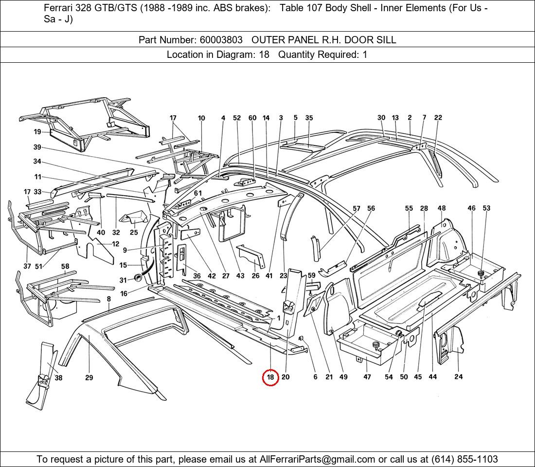 Ferrari Part 60003803