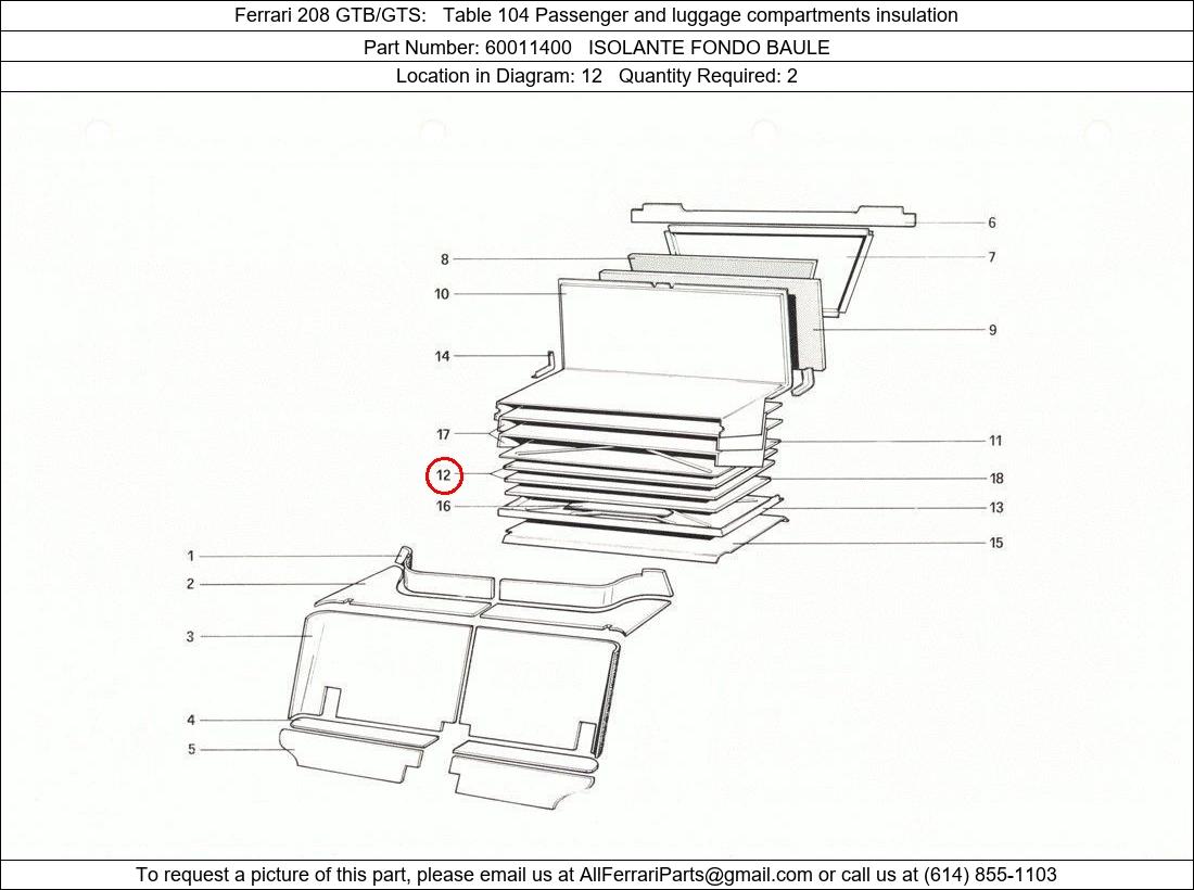 Ferrari Part 60011400
