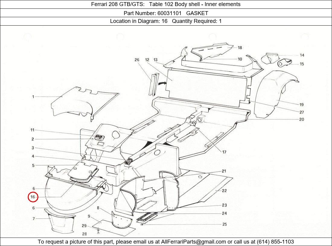 Ferrari Part 60031101