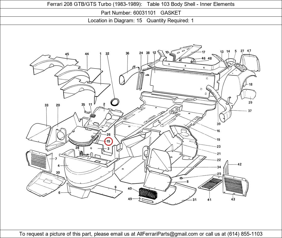 Ferrari Part 60031101