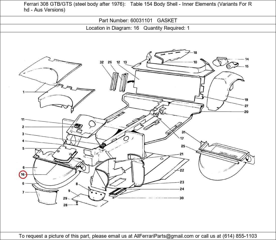 Ferrari Part 60031101