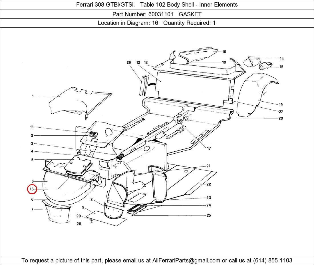 Ferrari Part 60031101