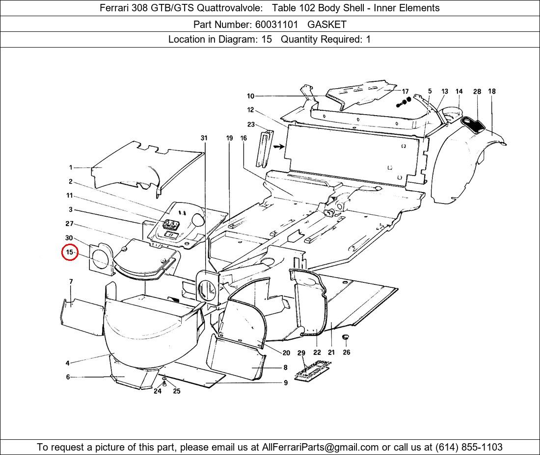 Ferrari Part 60031101