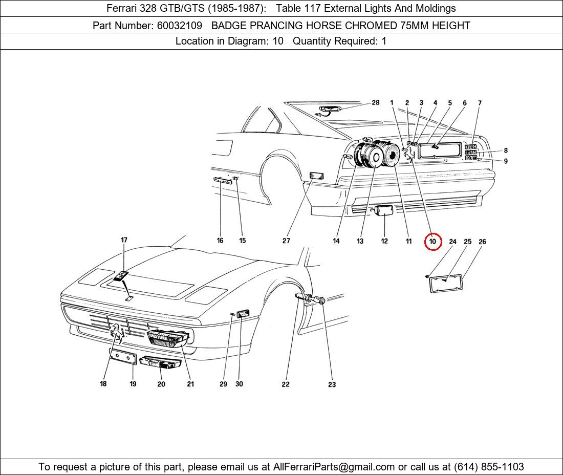 Ferrari Part 60032109