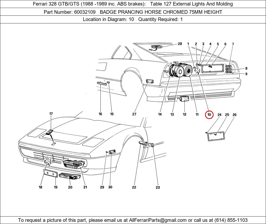 Ferrari Part 60032109