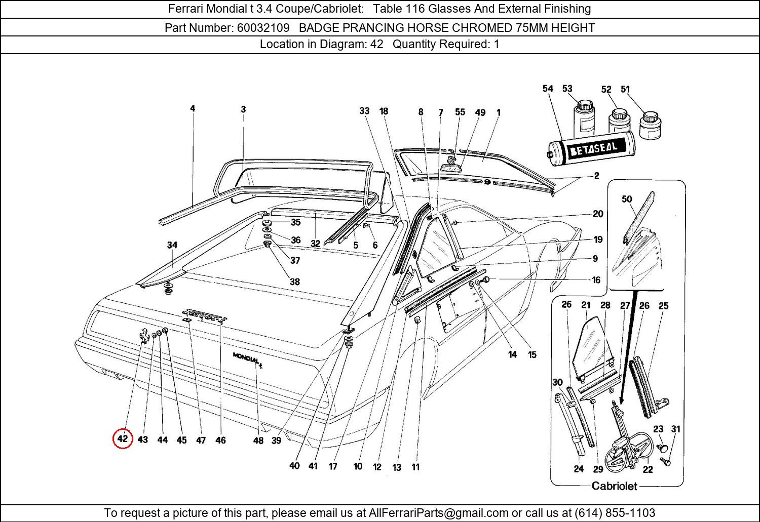 Ferrari Part 60032109