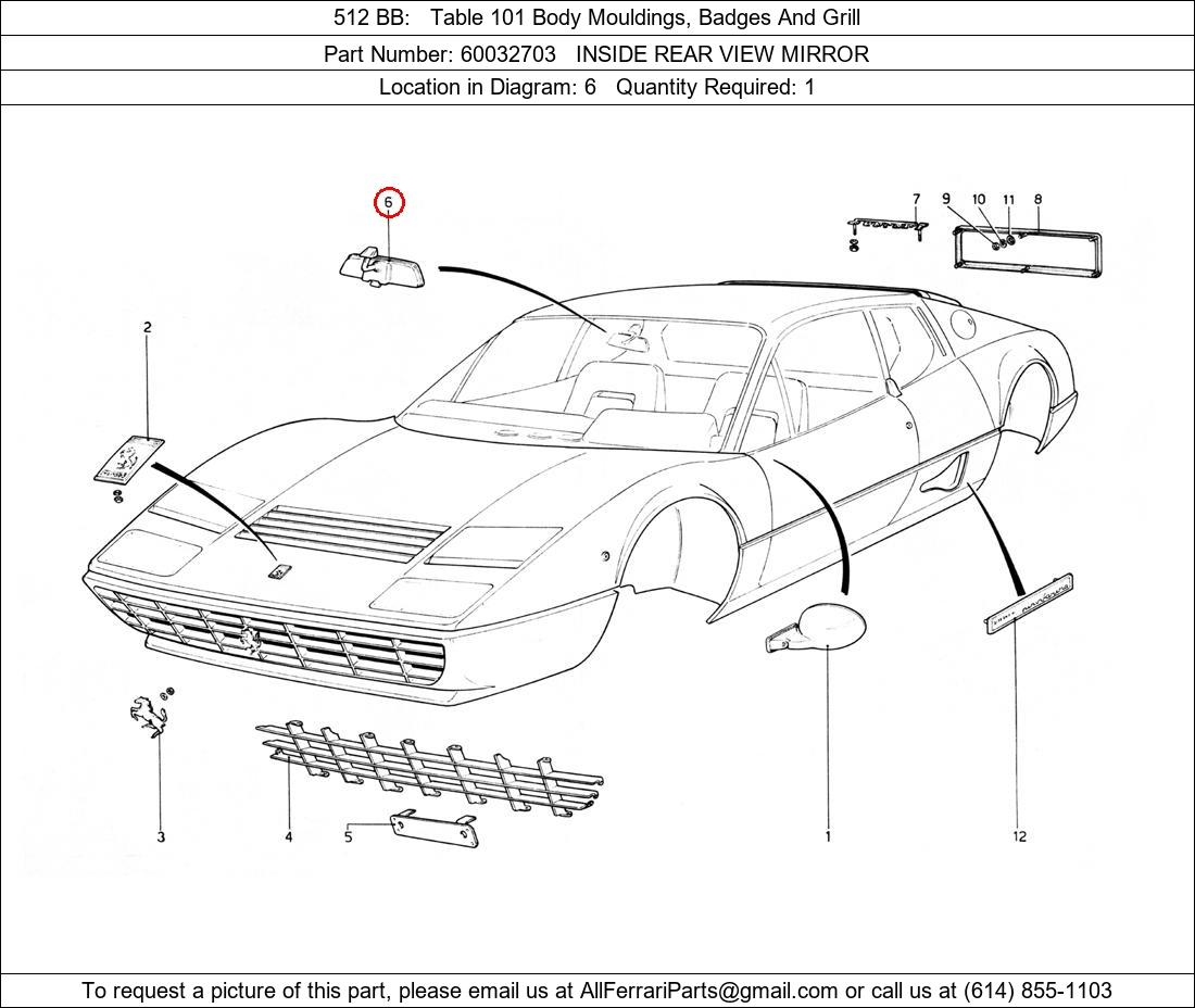 Ferrari Part 60032703