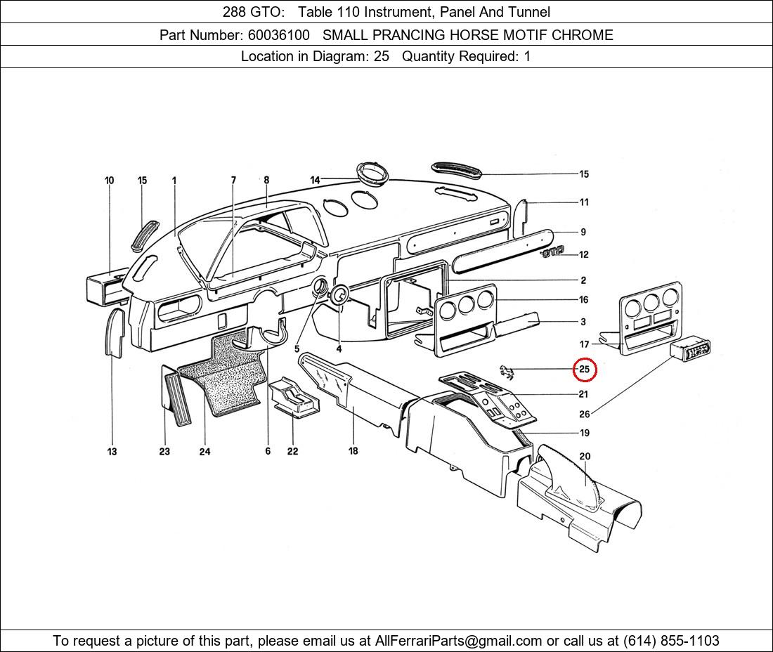 Ferrari Part 60036100