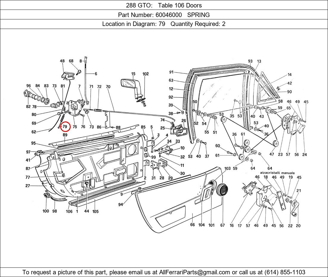 Ferrari Part 60046000