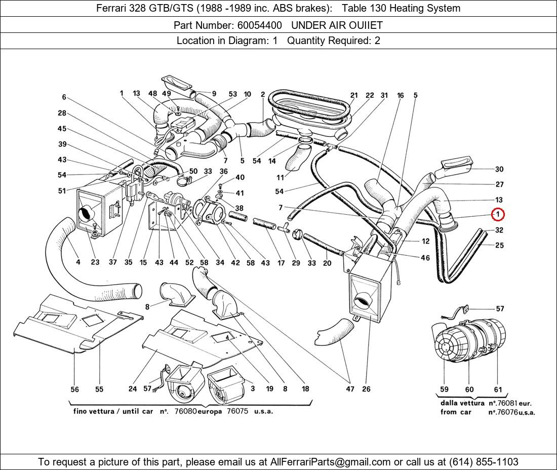 Ferrari Part 60054400