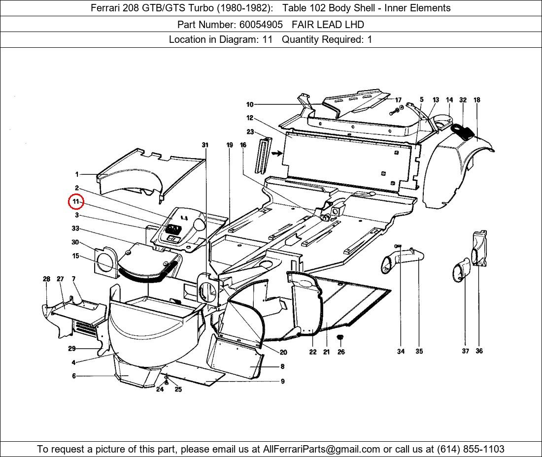 Ferrari Part 60054905