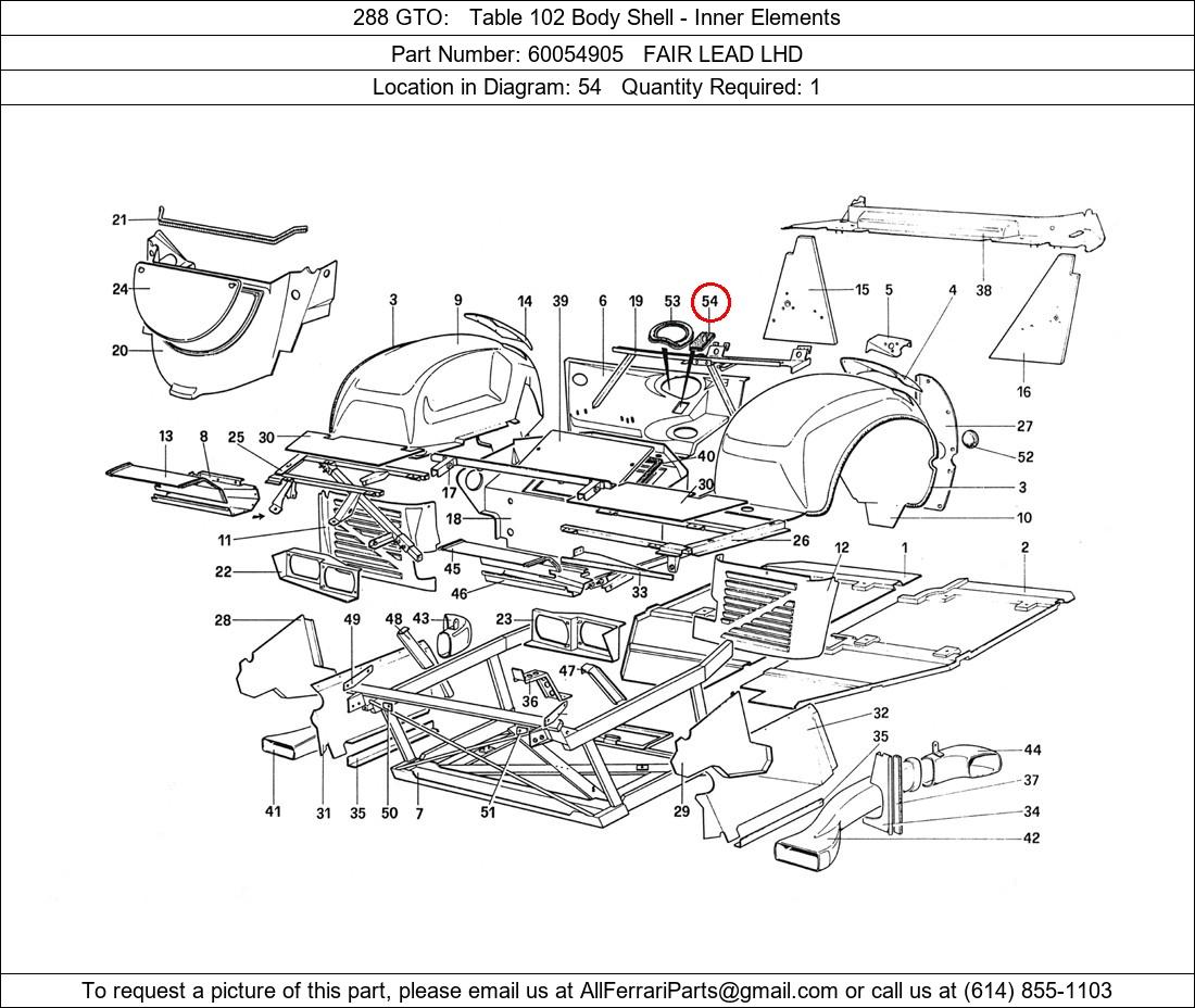 Ferrari Part 60054905