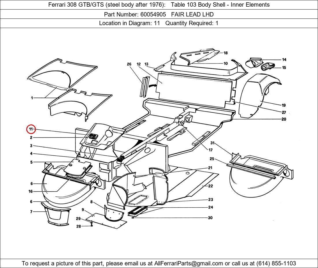 Ferrari Part 60054905