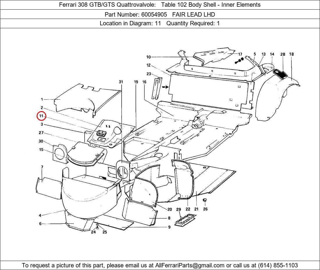 Ferrari Part 60054905