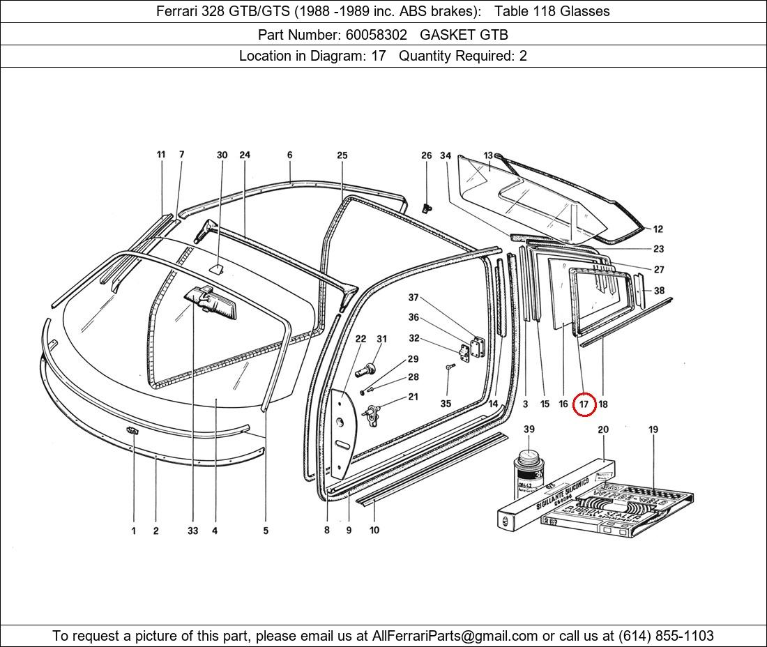 Ferrari Part 60058302