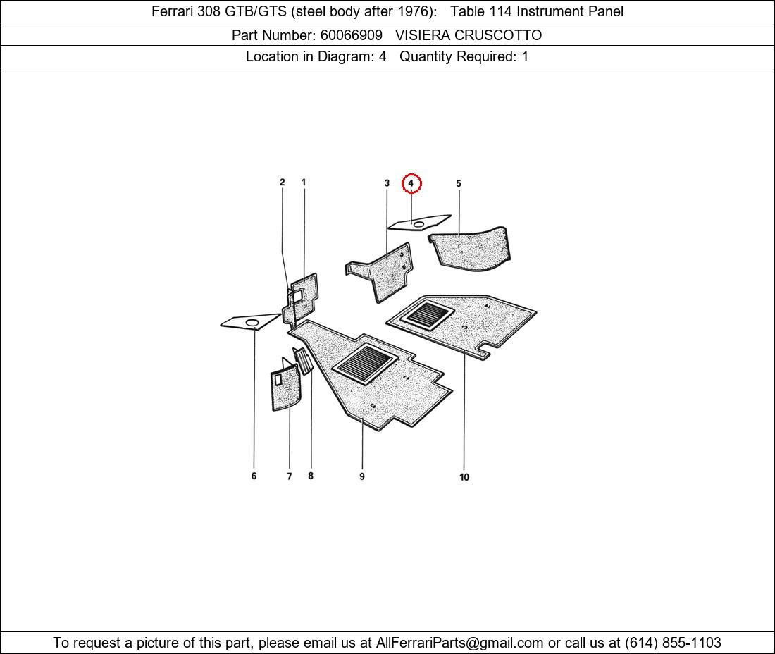 Ferrari Part 60066909
