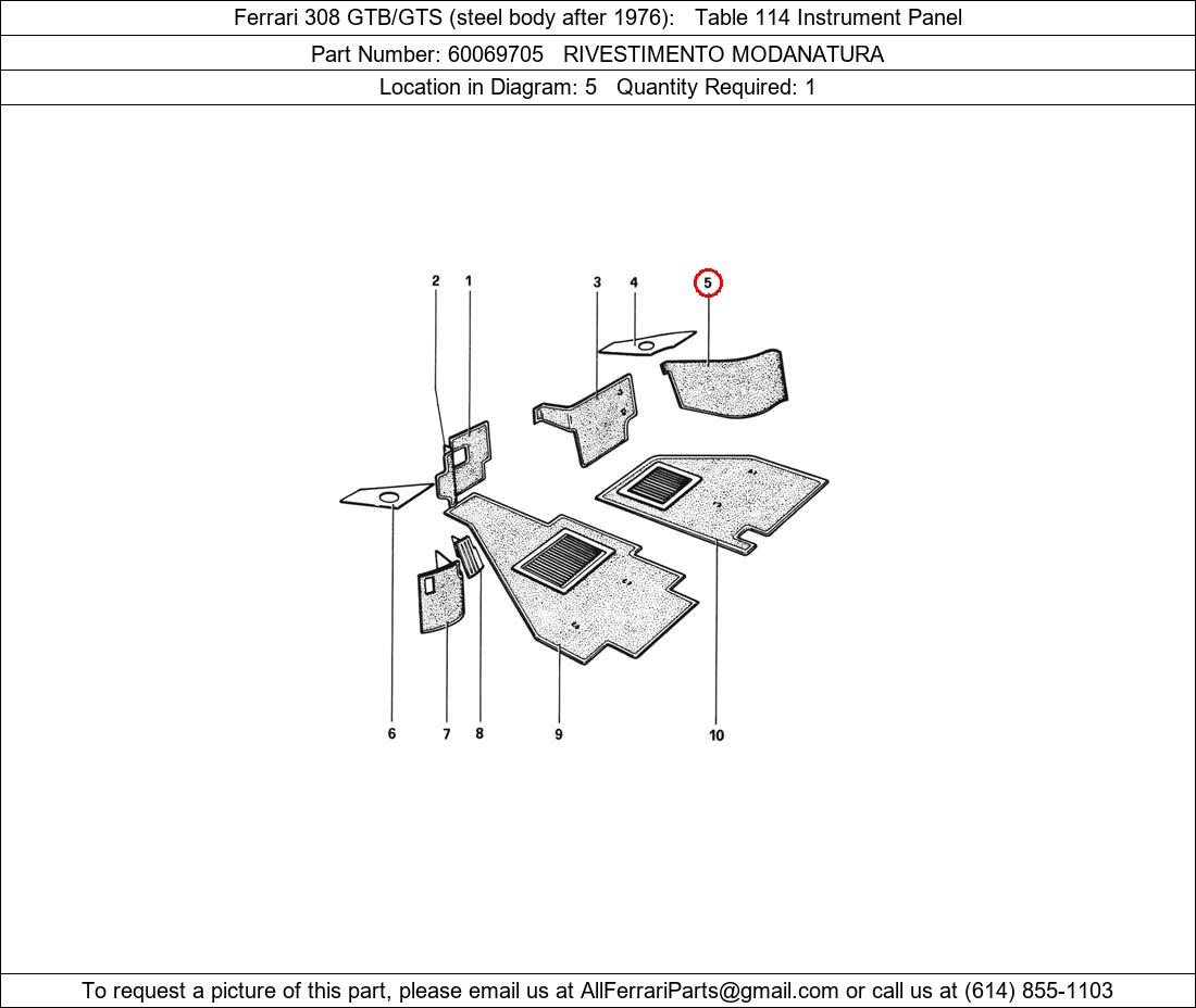 Ferrari Part 60069705