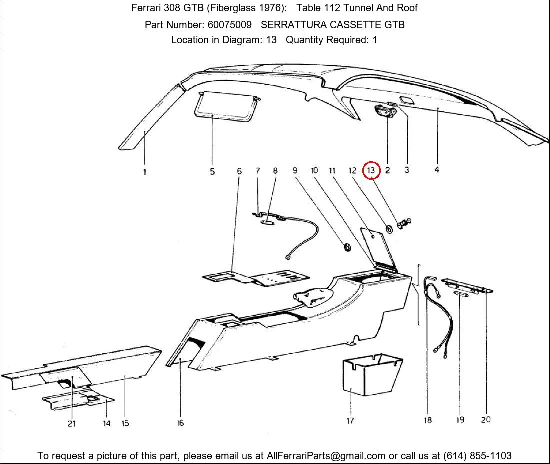 Ferrari Part 60075009