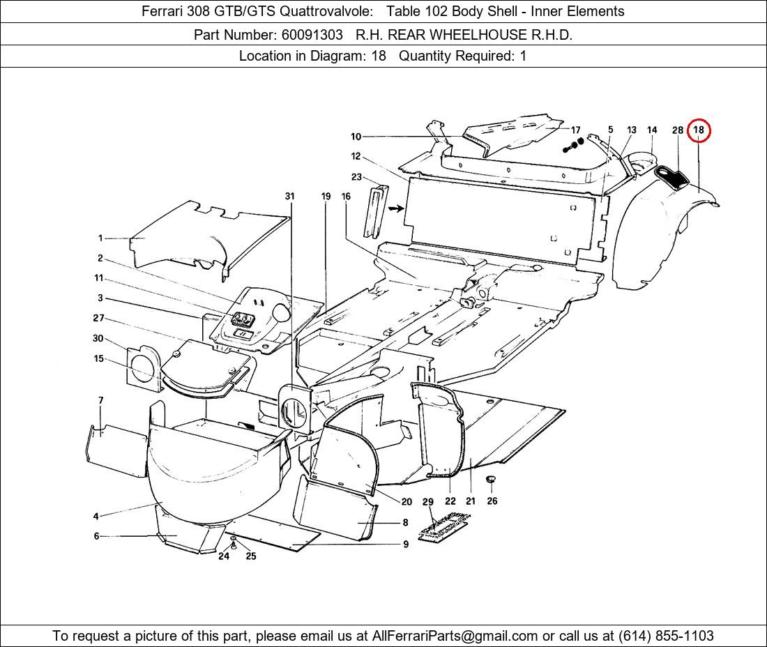 Ferrari Part 60091303