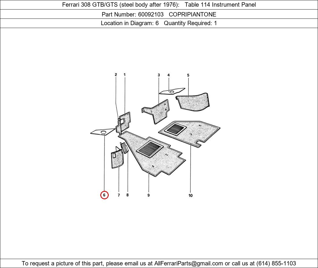 Ferrari Part 60092103