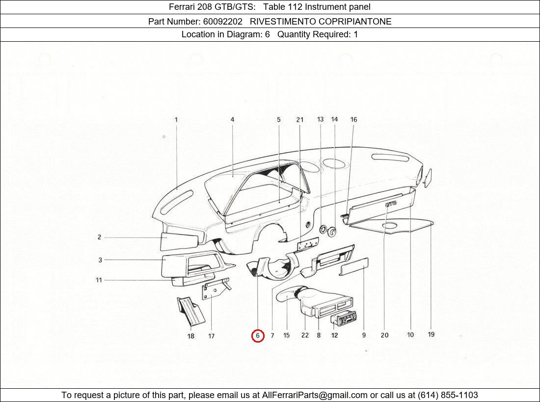 Ferrari Part 60092202