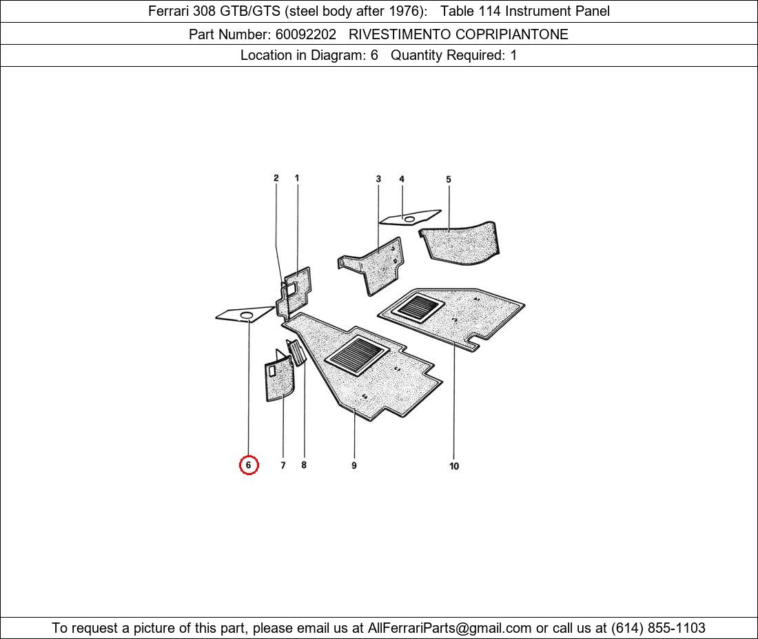 Ferrari Part 60092202