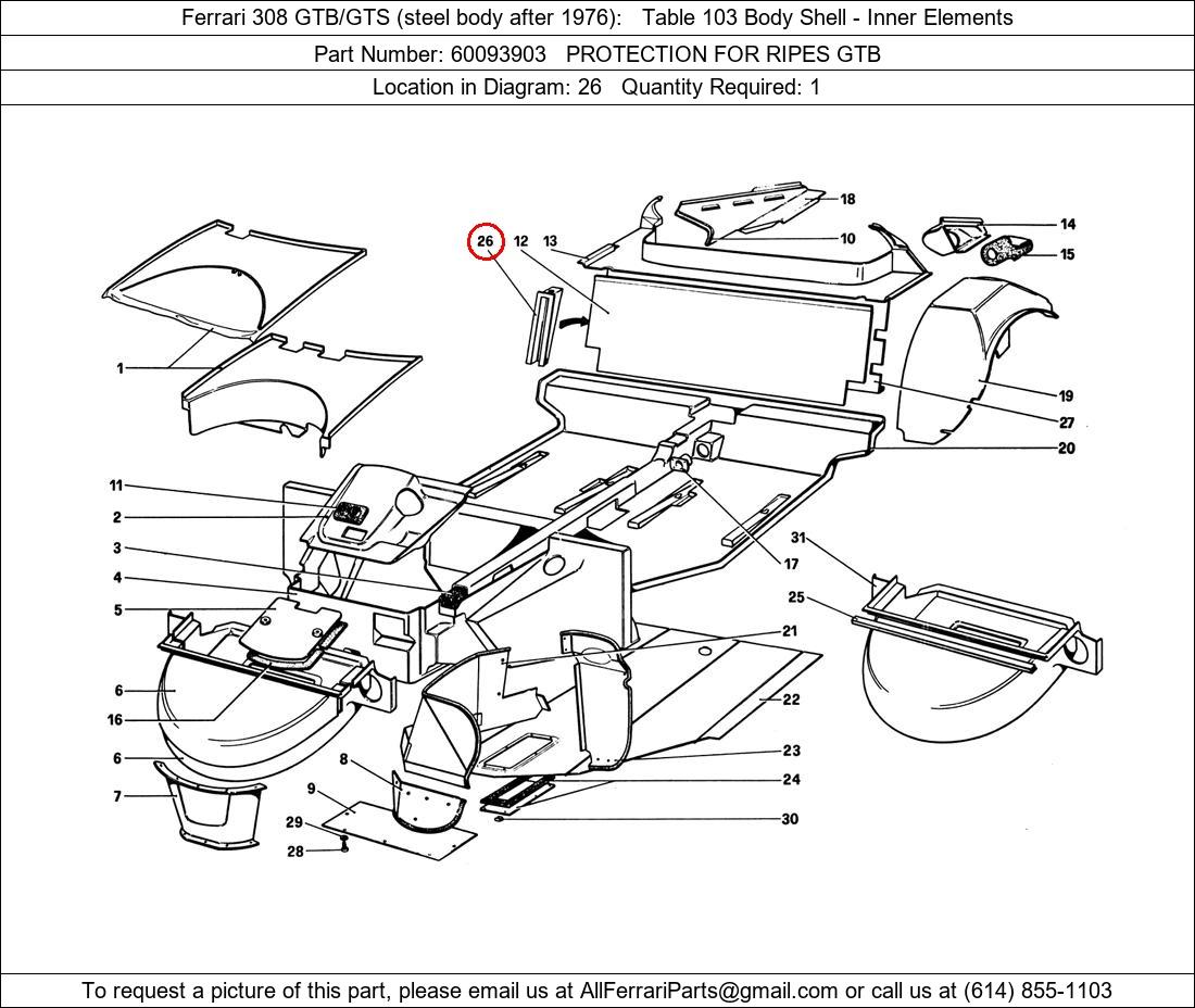 Ferrari Part 60093903