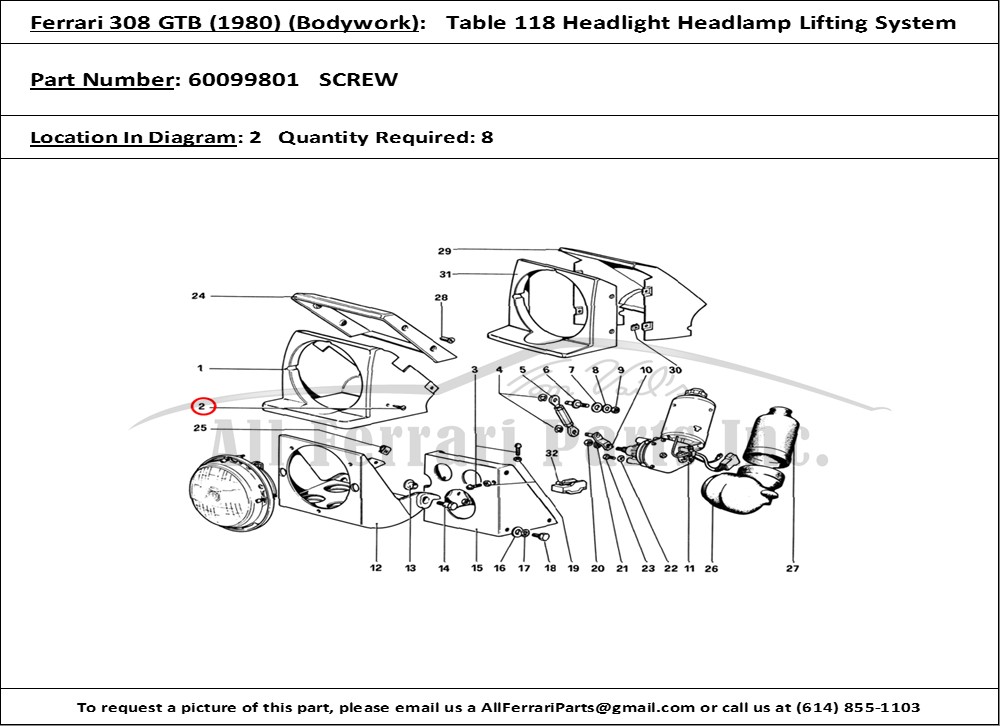 Ferrari Part 60099801