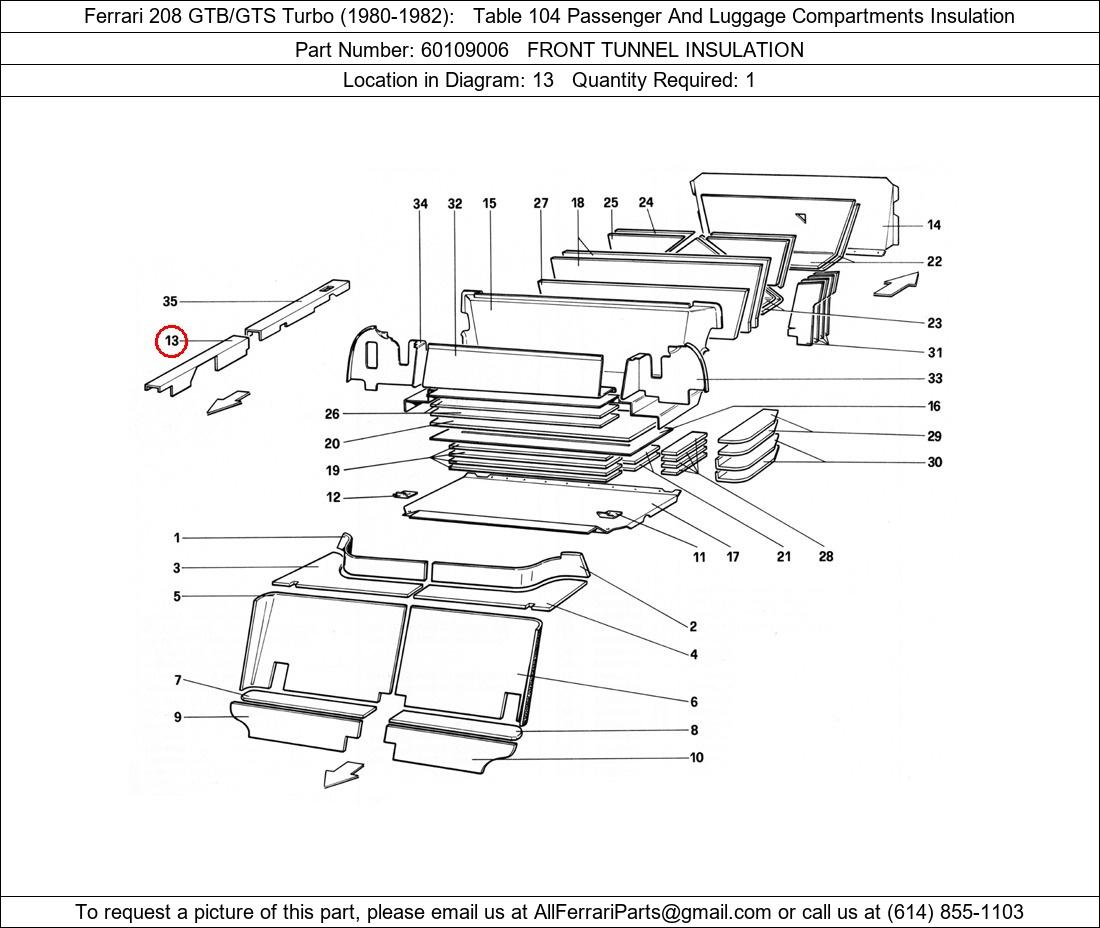 Ferrari Part 60109006