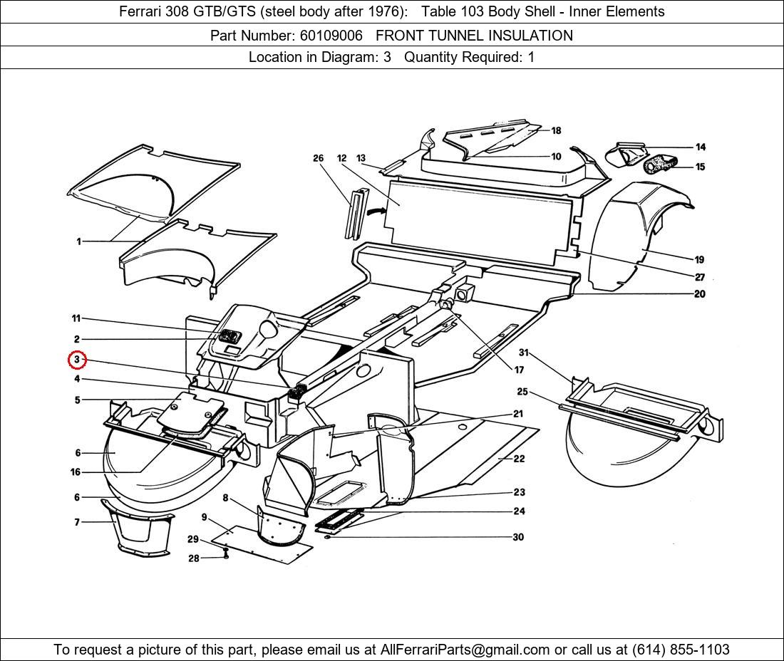 Ferrari Part 60109006