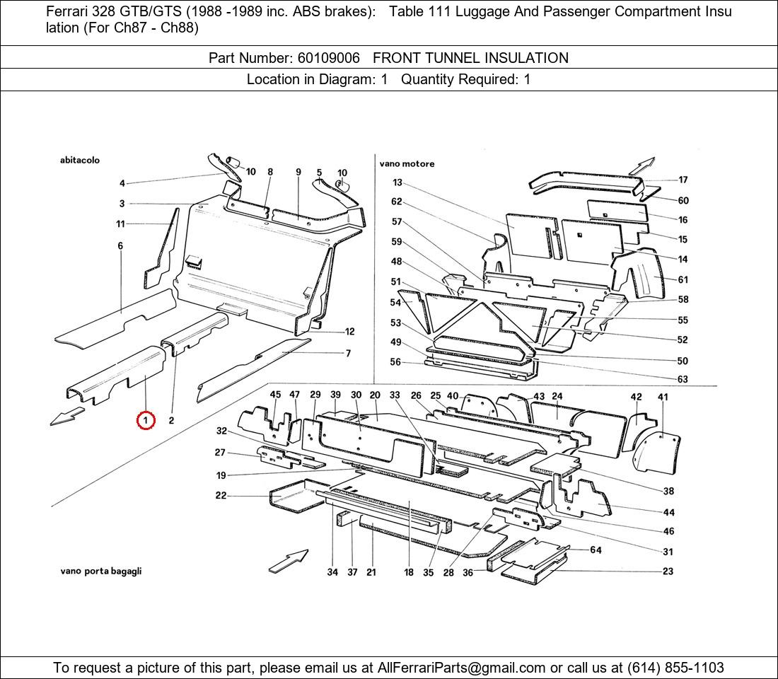 Ferrari Part 60109006