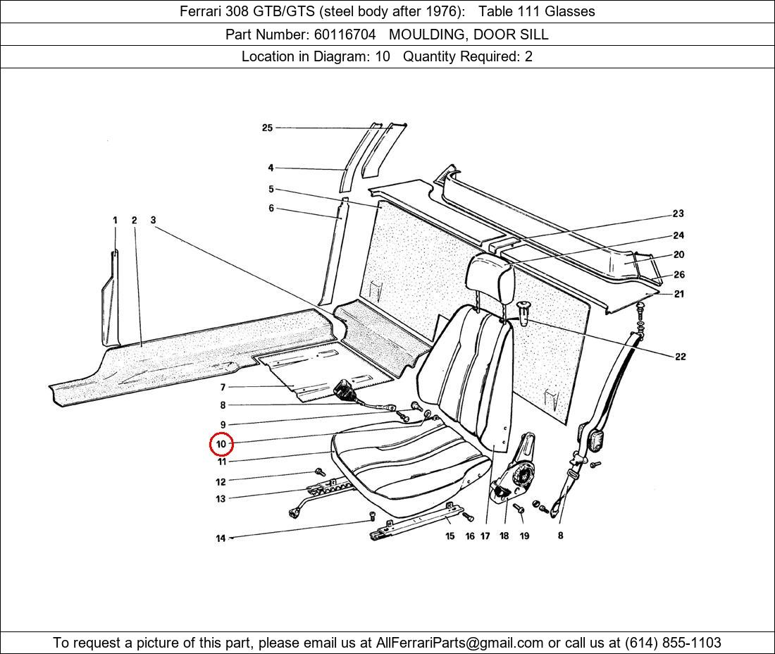 Ferrari Part 60116704