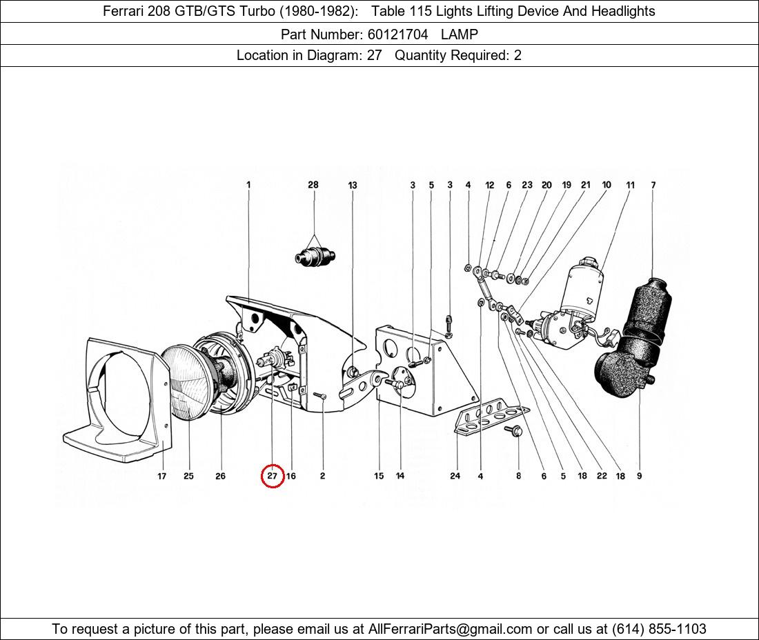 Ferrari Part 60121704