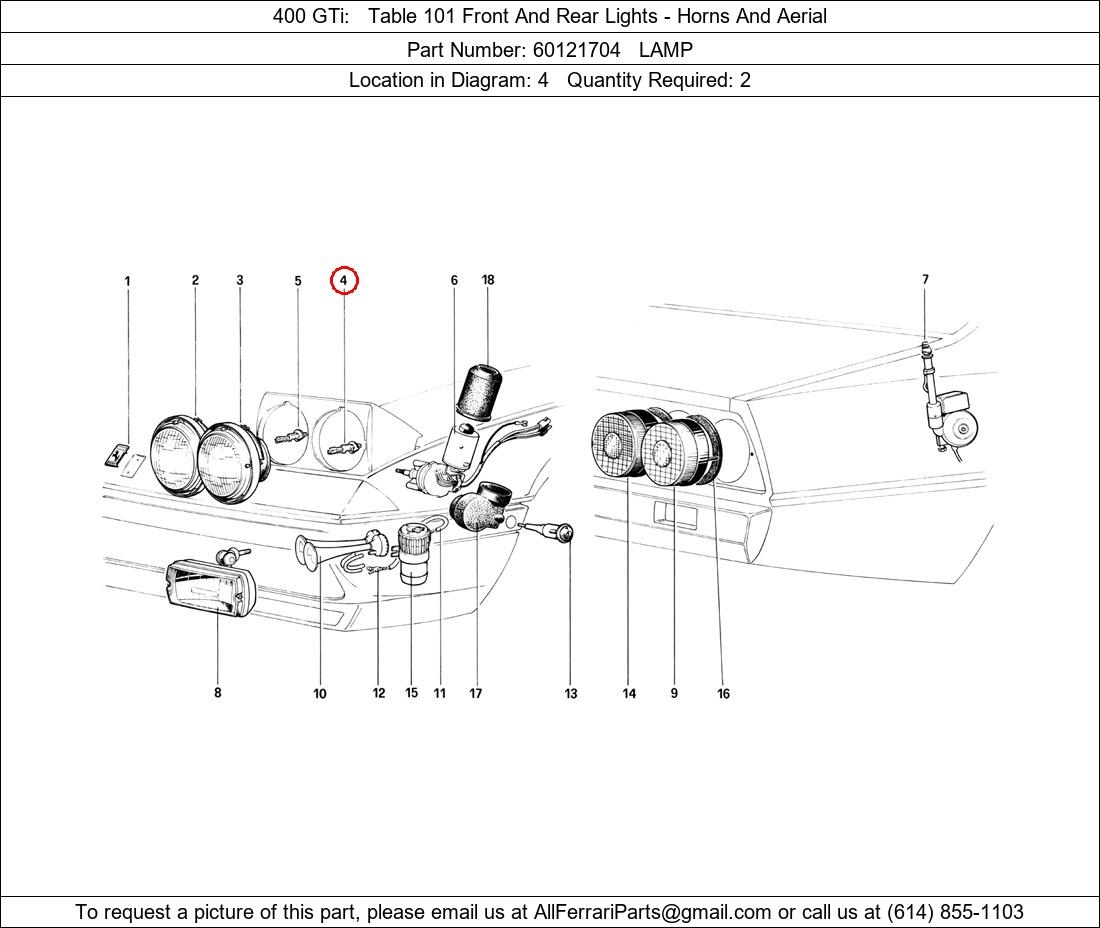 Ferrari Part 60121704