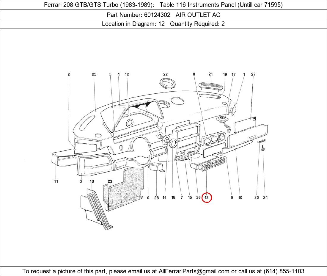 Ferrari Part 60124302