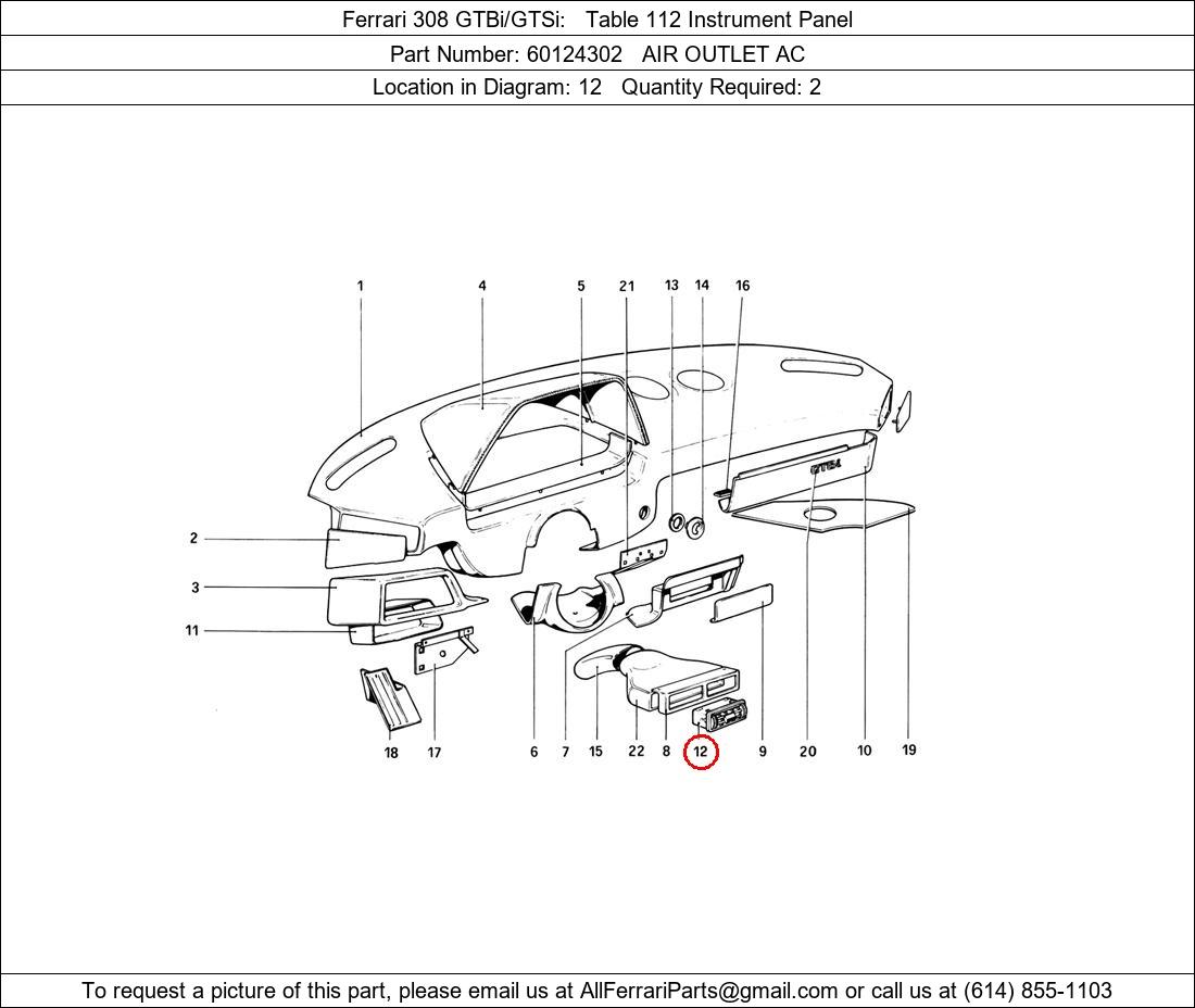 Ferrari Part 60124302