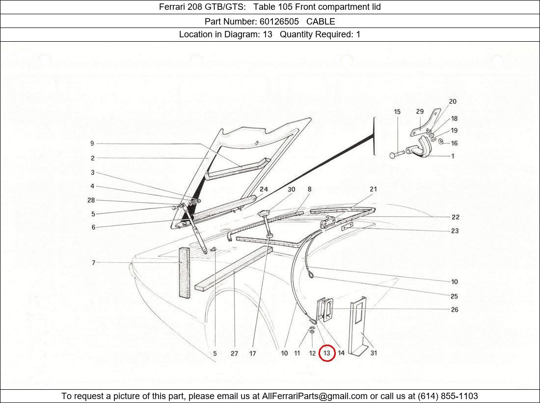 Ferrari Part 60126505