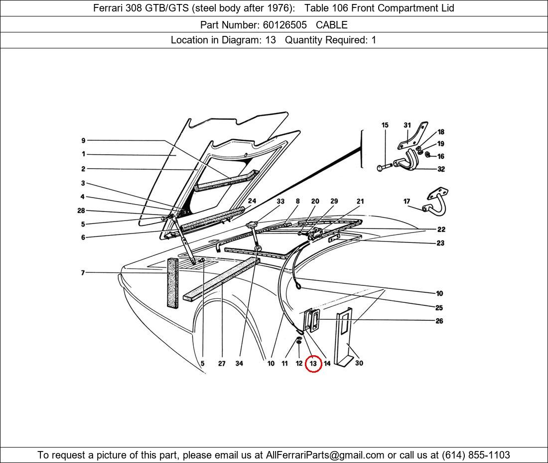 Ferrari Part 60126505