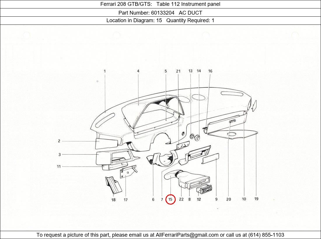 Ferrari Part 60133204