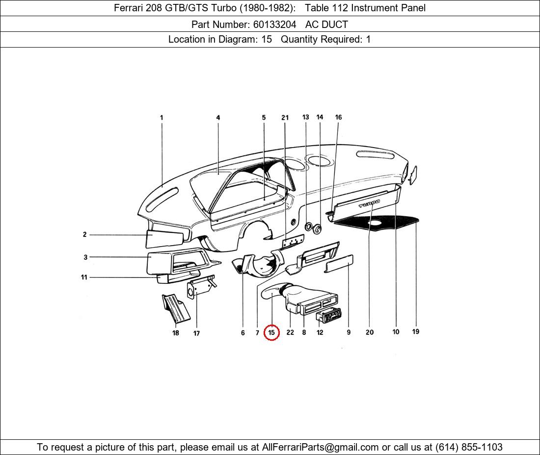 Ferrari Part 60133204