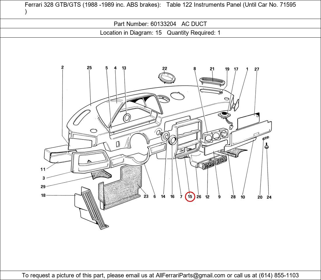 Ferrari Part 60133204