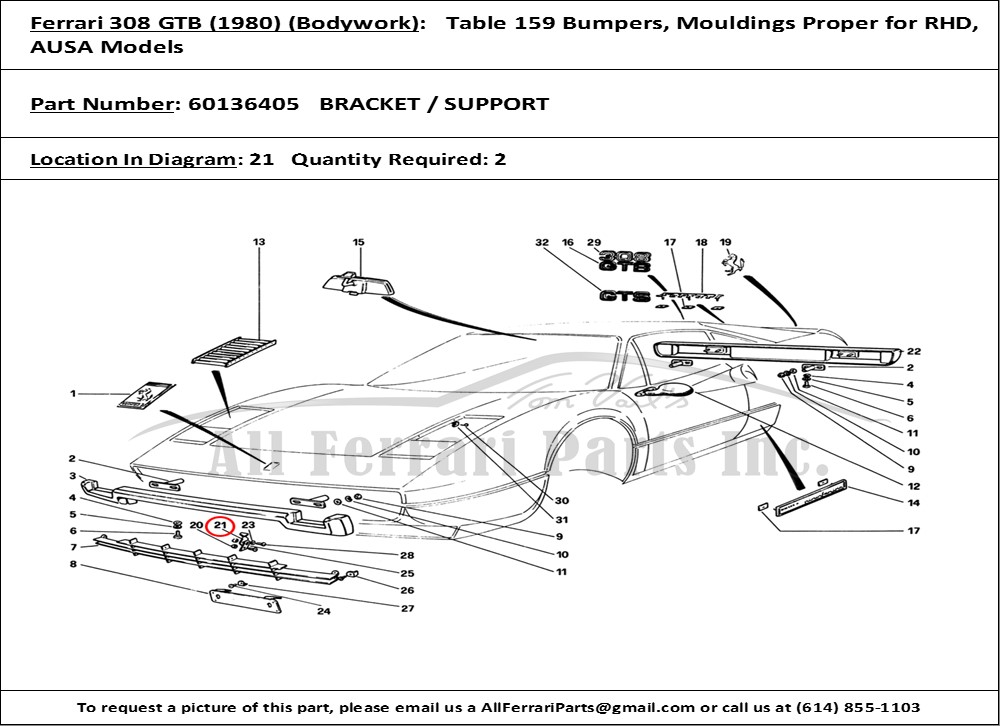 Ferrari Part 60136405