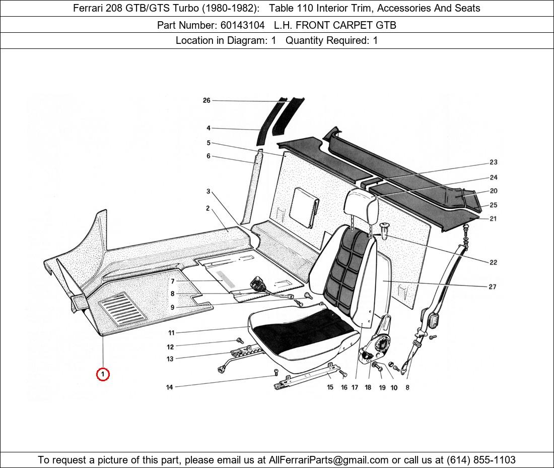 Ferrari Part 60143104