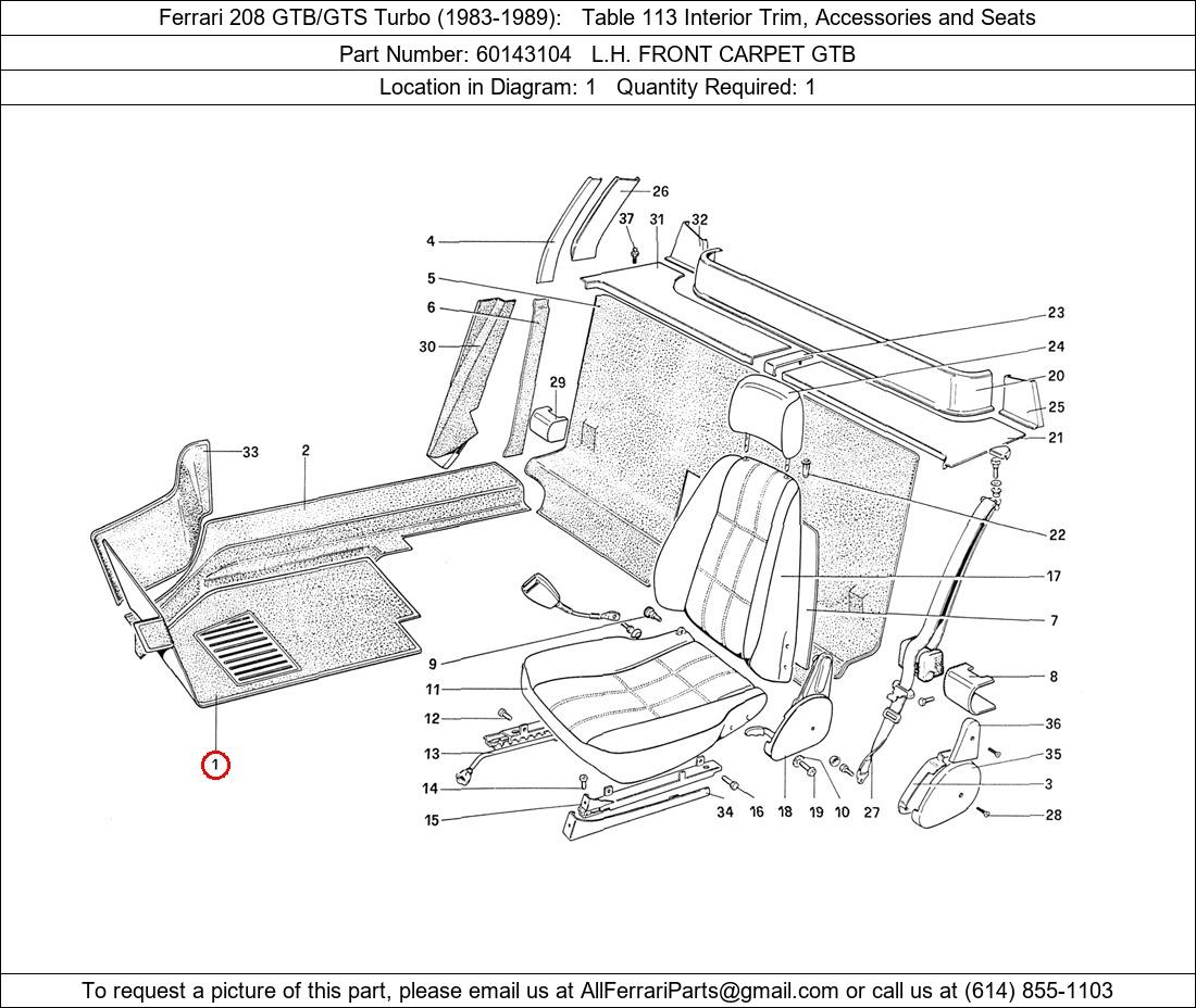 Ferrari Part 60143104